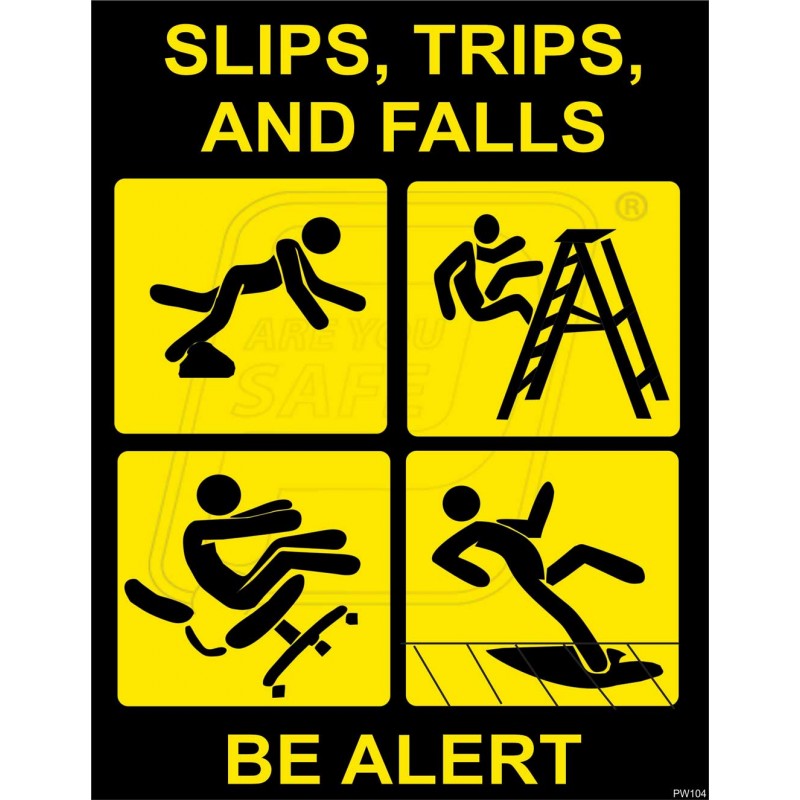 slip trip and fall signage
