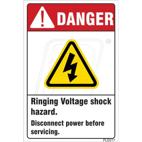 Danger Of Electrical Shock Or Burn