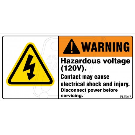 Hazardous Voltage Enclosed.
