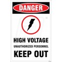 High Voltage Unauthorized Personnel Keep Out