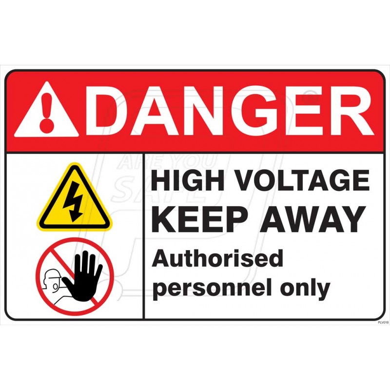 High Voltage Keep Away Protector Firesafety