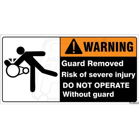 Do not operate without guard