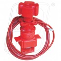 Universal valve lockout with insulated cable