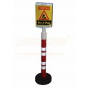Bollard 1200*350mm With Message Plate 