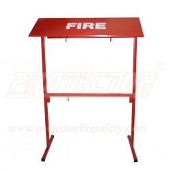 Fire bucket stand powder coated for 4 bucket H/D