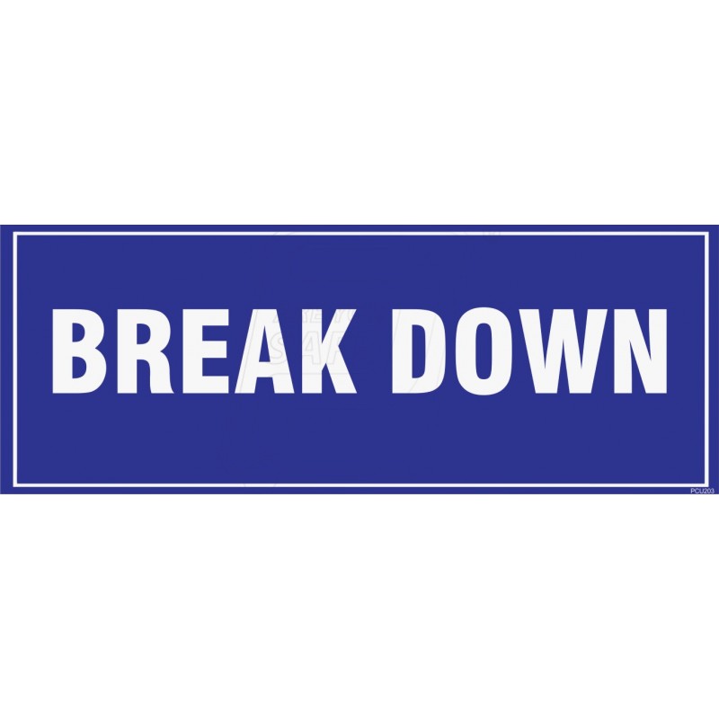 break down