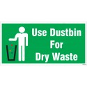 Use Dustbin For Dry Waste