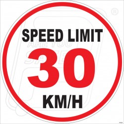 Speed Limit 30 KM/H | Protector FireSafety