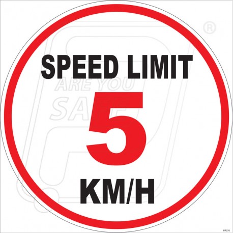 Speed Limit 5 KM/H
