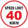Speed Limit 40 KM/H