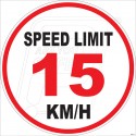 Speed Limit 15 KM/H