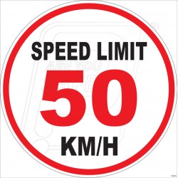 Speed Limit 50 KM/H