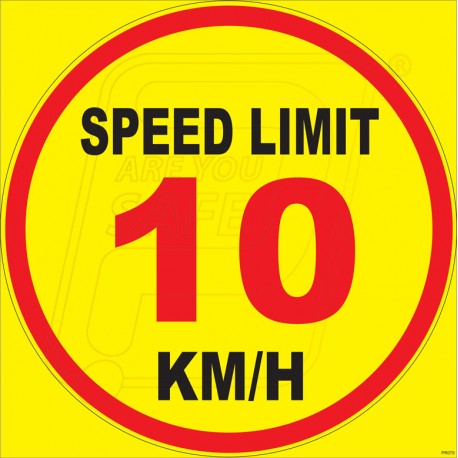 Speed Limit 10 KM/H