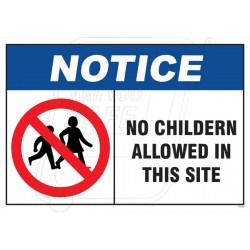 No Allowed Children In This Site