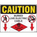 Buried Live Electric Cable