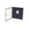 Push Up Pin Board  With  Glass Openable door with Wooden frame and lock