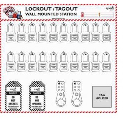 Shadow lockout Tagout board 20.5''X22.3''
