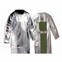 Aluminized Fire Apron With Sleeve 2 Layer Commercial Grade 24'' X 36'' 