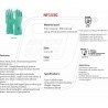 Hand gloves nitrile with flock lined NF 153G Mallcom