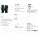 Hand gloves PU coated P 513 B Mallcom
