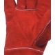 Hand gloves leather 35 cm Red/Yellow