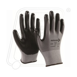 Hand gloves nitrile coated foam finish p35nbd mallcom
