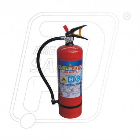 Fire extinguisher clean agent 6kg. Safety First