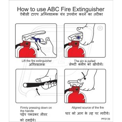 How to use ABC type extinguisher