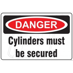 Cylinder must be secured
