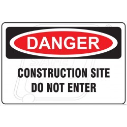 Construction site do not enter