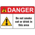 Do not eat or drink in this area