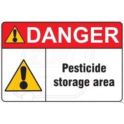 Pesticide storage area