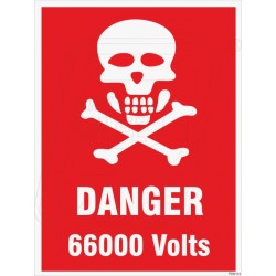 Danger 66000 Volt