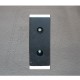 Molded rubber dock bumper with plate
