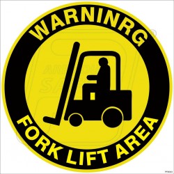 Warning Fork lift Area
