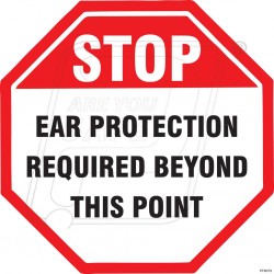 Ear Protection Required Beyond This Point