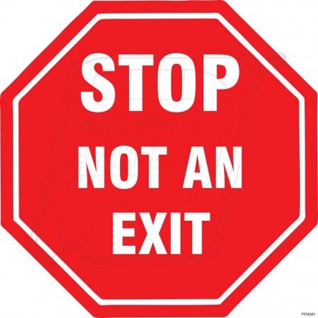 Stop Not An Exit