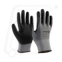 Hand Gloves nitrile coating on polyester sandy foam P35NBG Mallcom