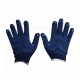 Hand Gloves Dotted Single blue dot on blue