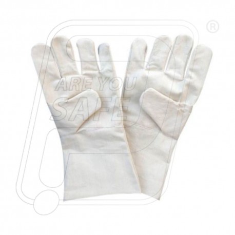 Hand gloves cotton drill 35 cm Protector