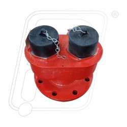 Fire hydrant two way inlet breeching valve SS Armor