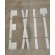 Exit / Entry Floor Marking by Rubber Paint