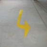Floor arrow rubber paint
