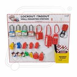 Open Lockout Tagout Circuit Breaker Station Kit 