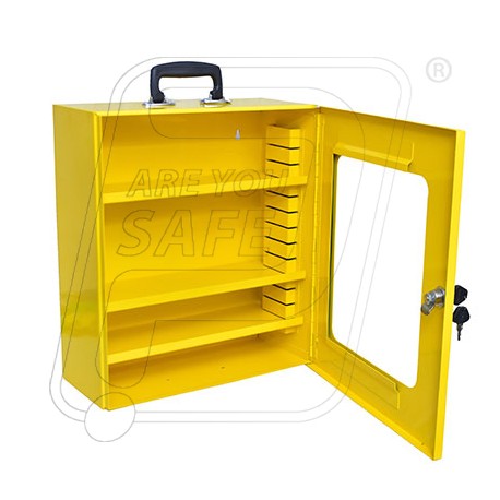 Lockout Station 14"x16"x6" With 3 adjustable selves