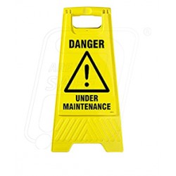 Caution Floor Stand Danger Under Maintenance 