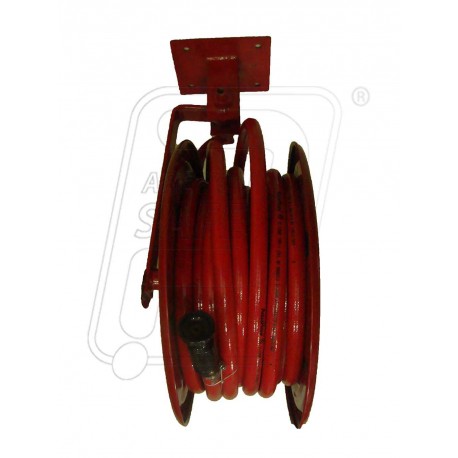 Fire hose reel swivelling type with pipe & nozzle