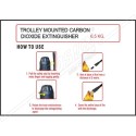 Trolley Mounted Carbon Dioxide Extinguisher 6.5 kg