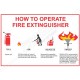 How to operate fire extinguisher