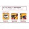 Clean agent store pressure extinguisher 2 kg